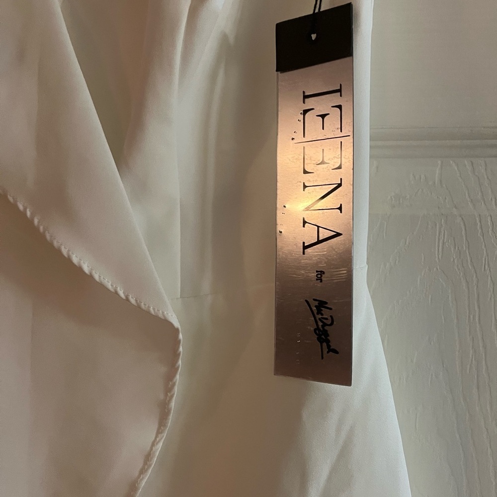 Mac Duggal/ IEENA #70161 NWT Asymmetrical Ruffle Cocktail Mini Dress Size 2 - Picture 4 of 9
